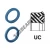 UC-38.10X44.45X3.17-PU94